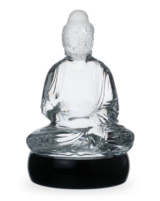 Large Crystal Buddha Figurine